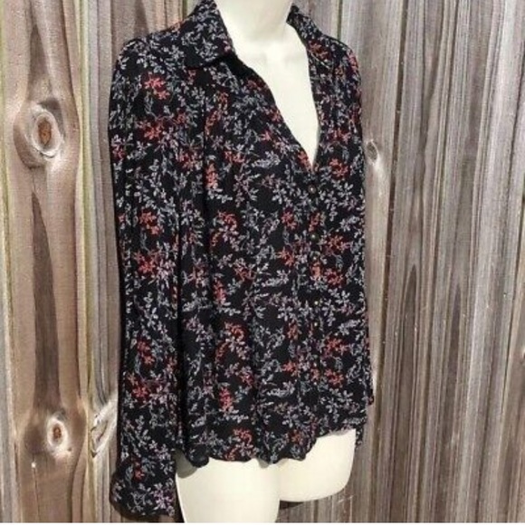 Anthropologie Maeve Floral print button down Blouse - Picture 3 of 14